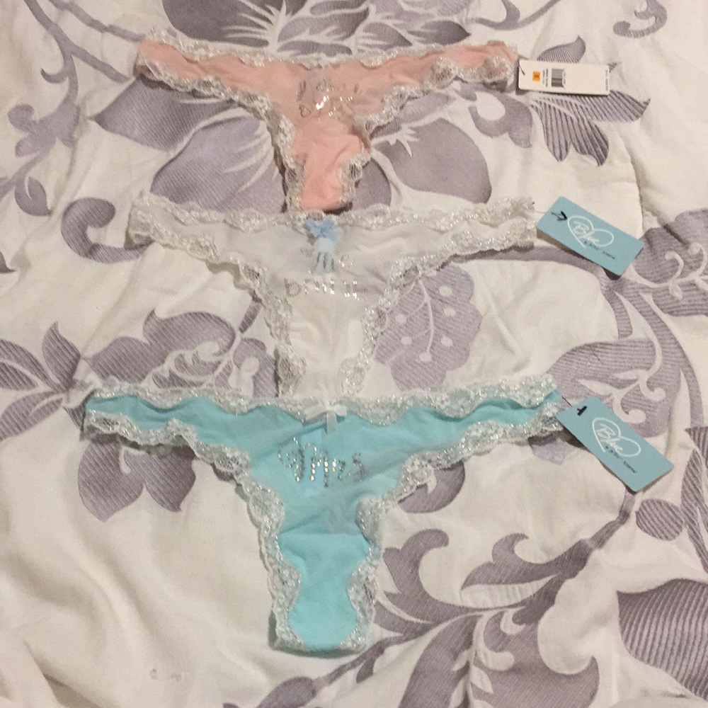 betsey johnson bridal 3 underwear’s